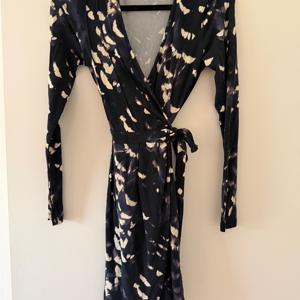 Tart XS Purple and Cream Wrap Dress